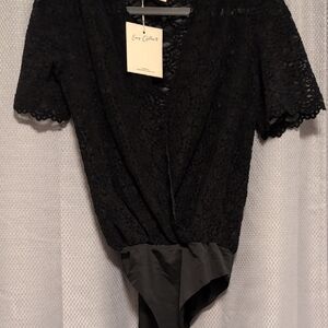 Elegant Black Lace Blouse